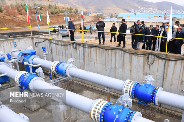 بهره‌برداری رسمی از پروژه انتقال آب سد آزاد به تصفیه‌خانه سنندج