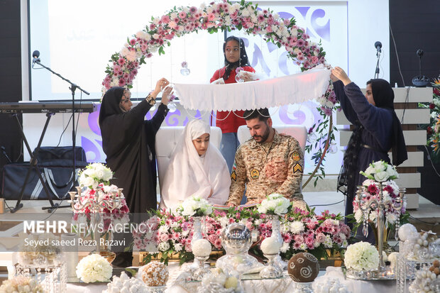 مراسم سراسری جشن ازدواج 254 سرباز وظیفه