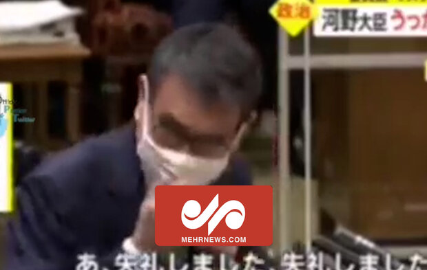 تذکر فوری به وزیر امور دیجیتال ژاپن بخاطر ماسک نزدن در پارلمان