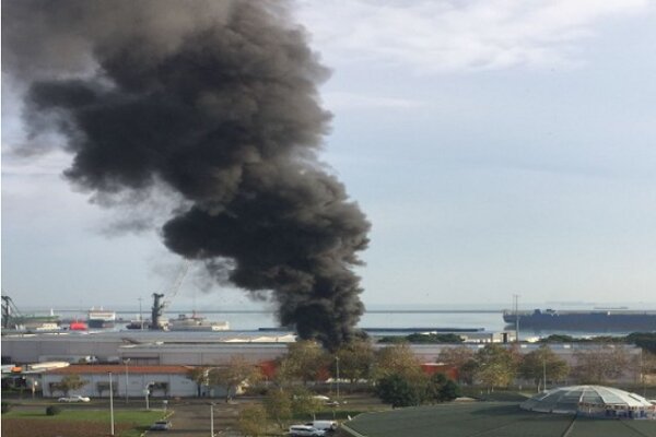Fire erupts in Turkey's Samsun port following blast (+VIDEO)