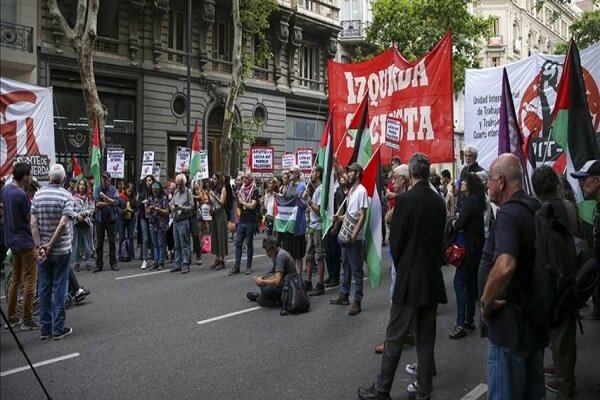 راهپیمایی حمایت از ملت فلسطین در بوینوس آیرس