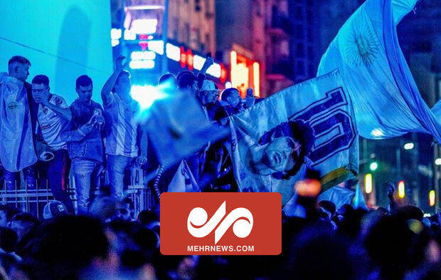 جشن آرژانتینی‌ها درپی صعود به مرحله یک چهارم نهایی