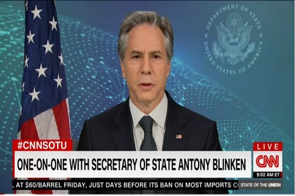 Blinken again denies Washington's role in Iran's riots 