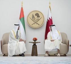 رئيس الامارات يصل إلى قطر في أول زيارة رسمية منذ المصالحة بين دول الخليج الفارسي