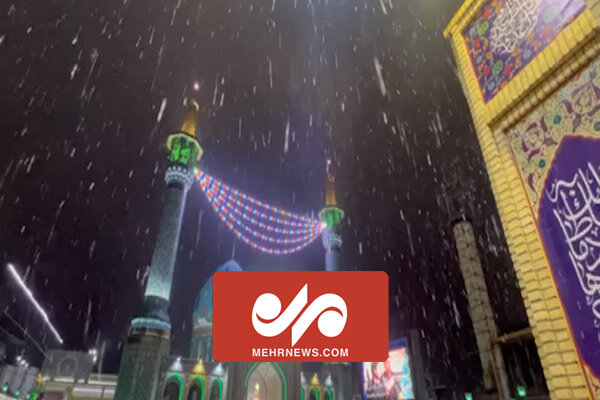تصاویری از بارش برف در امامزاده صالح (ع) تهران