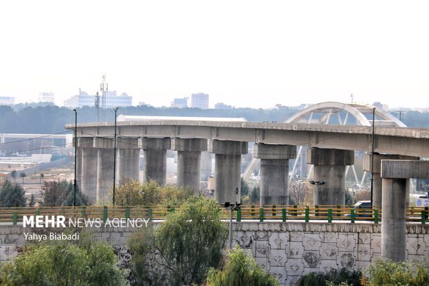 عملیات اجرایی پروژه قطار شهری کرمانشاه