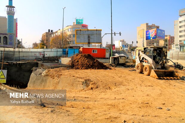 عملیات اجرایی پروژه قطار شهری کرمانشاه