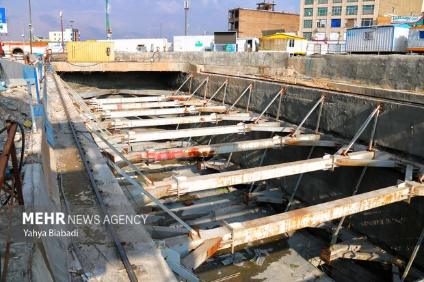 عملیات اجرایی پروژه قطار شهری کرمانشاه