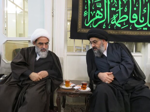 مراسم عزاداری ایام فاطمیه در حسینیه دفتر آیتالله فاضل لنکرانی