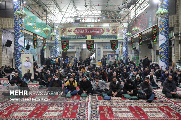 40th day of martyrdom ceremony of Arman Aliverdi in Tehran
