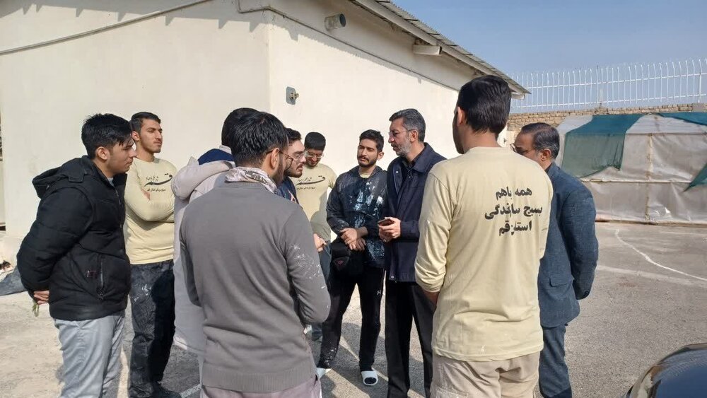 فرماندار قم از فعالیت دانشجویان جهادی منطقه قمرود بازدید کرد