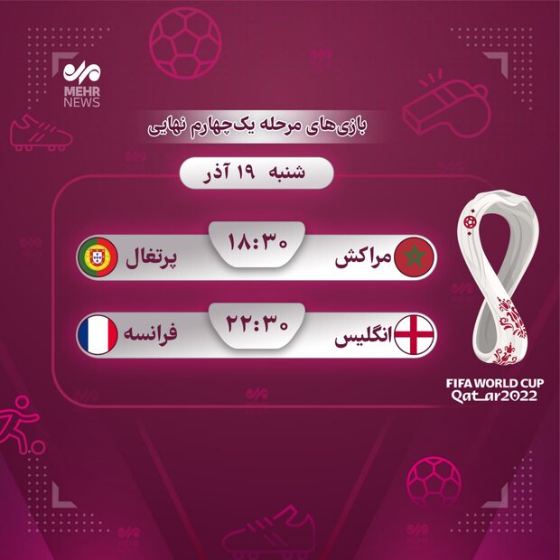 رونمایی از دو چهره نیمه نهایی/ رویای مراکش و حذف انگلیس یا فرانسه