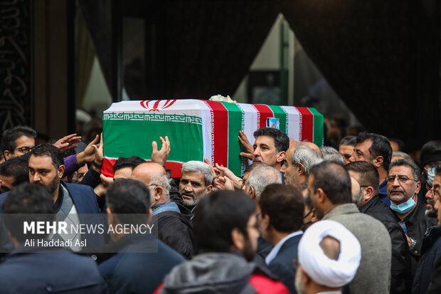 Funeral ceremony of Iran's former road minister
