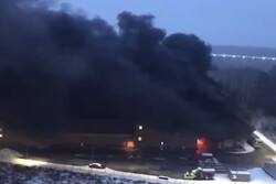 Stroypark shopping centre near Moscow region on fire (+VIDEO)