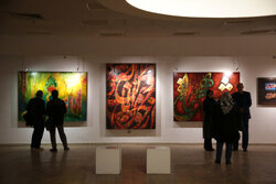 نمایشگاه آثار نقاشی خط در نگارخانه رضوان برپا شد