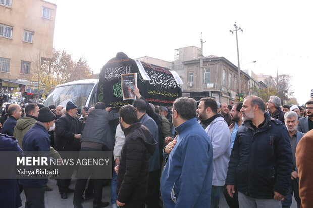 مراسم تشییع پیکر «آیت الله معصومی لاری» در کرمانشاه