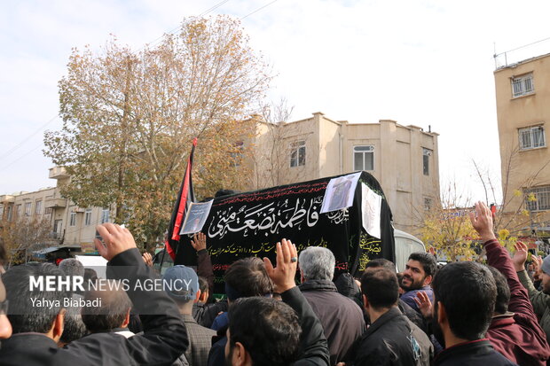 مراسم تشییع پیکر «آیت الله معصومی لاری» در کرمانشاه