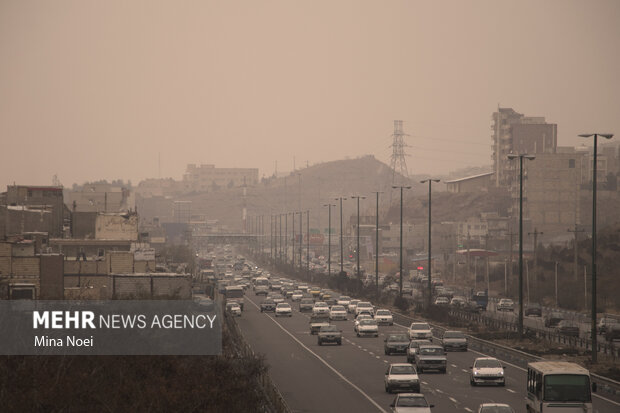 تشدید آلودگی هوای تهران در روزهای شنبه و یکشنبه 