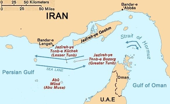 islands of Tunb and Abu-Moussa
