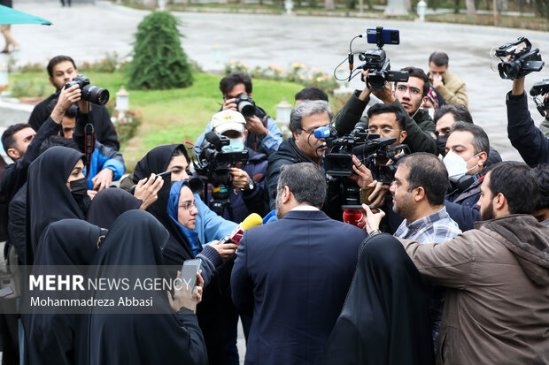 Sidelines of Cabinet session on Wed.