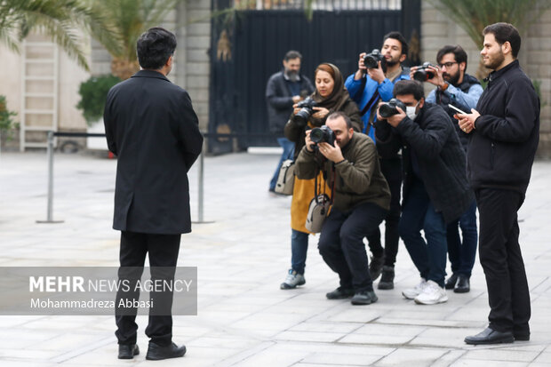 Sidelines of Cabinet session on Wed.