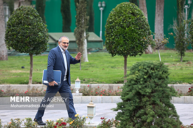 سید محمد حسینی معاون پارلمانی رئیس جمهوردر حاشیه جلسه هیئت دولت حضور دارد