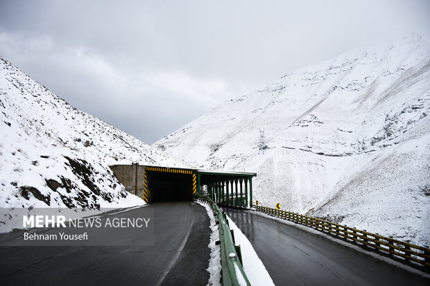 زیبایی جاده چالوس در اواخر پاییز