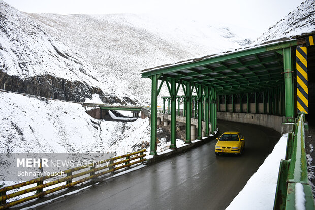 زیبایی جاده چالوس در اواخر پاییز