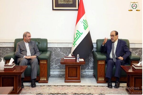 دیدار نوری المالکی با سفیر ایران در عراق