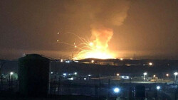 إنفجار ضخم يهز معسكر تابع للقوات الأمريكية في أربيل