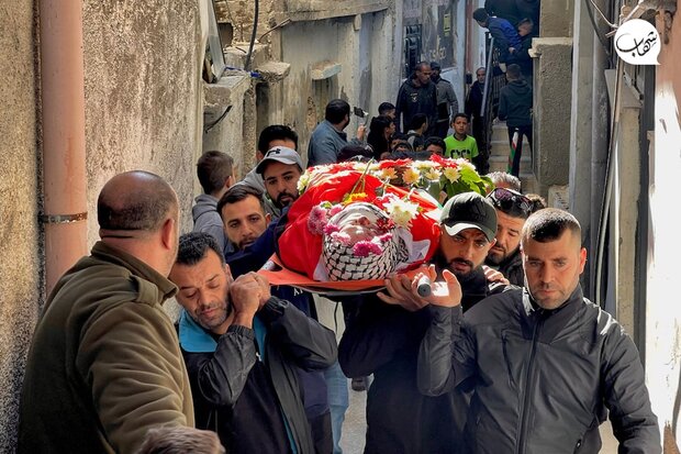 تشییع پیکر دو شهید فلسطینی در نابلس + تصاویر