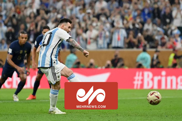 فیلم گل اول آرژانتین توسط لیونل مسی در فینال جام جهانی 