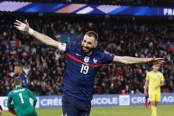 French striker Benzema shows his support for Gaza