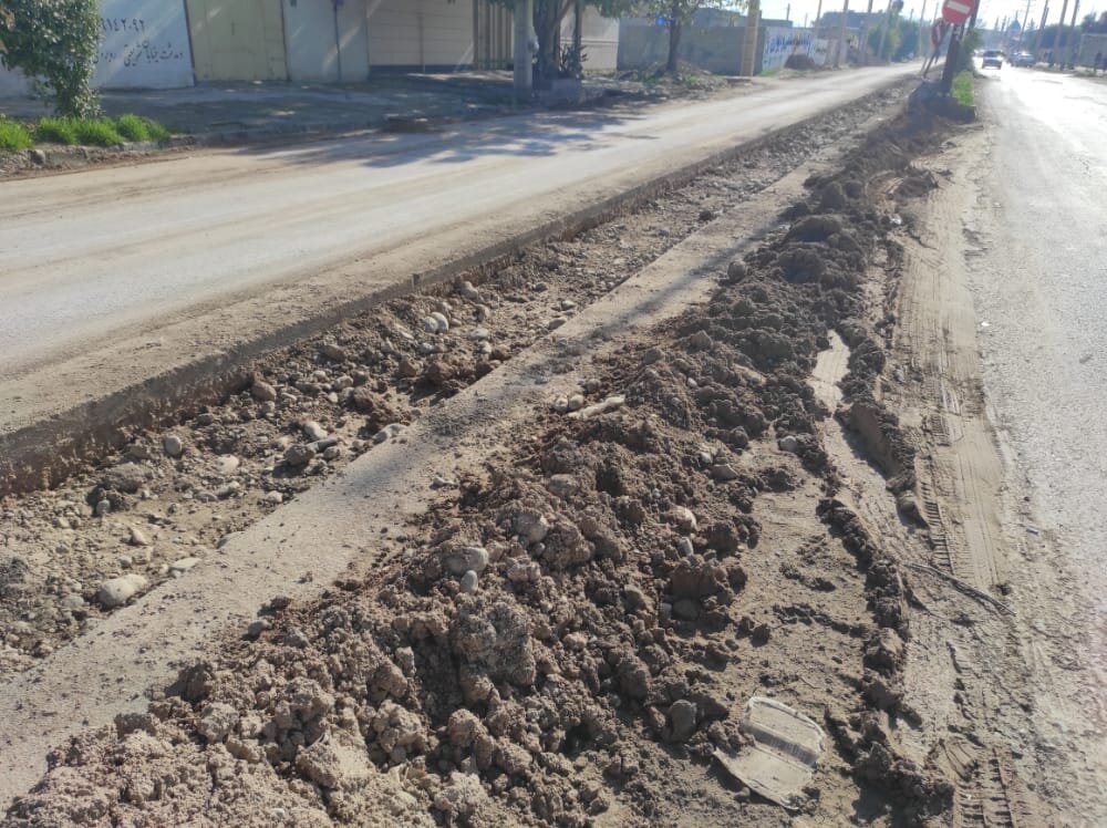 حفاری های شهر دهدشت رها شده است/ وصله بر معابر عمومی