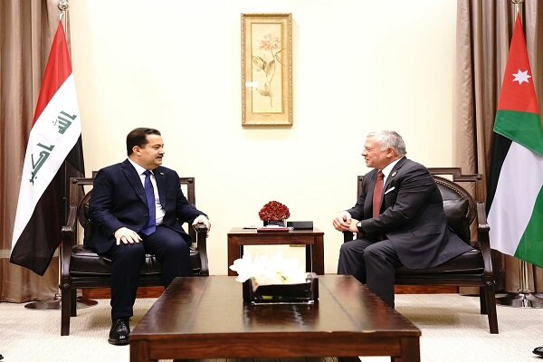 رایزنی نخست وزیر عراق با شاه اردن در حاشیه «کنفرانس بغداد ۲»