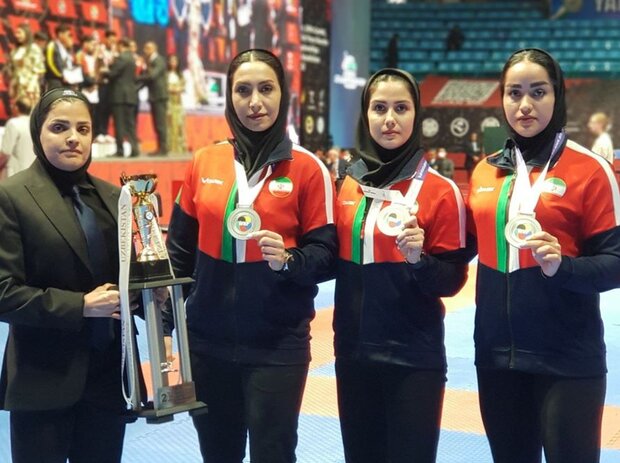 کاتای تیمی زنان ایران به مدال نقره دست یافت