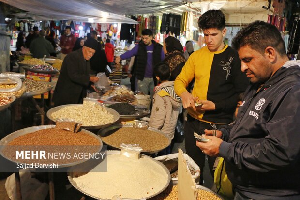 بازار شب یلدا خرم آباد