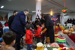 شب نشینی استاندار قزوین با کودکان بی سرپرست
