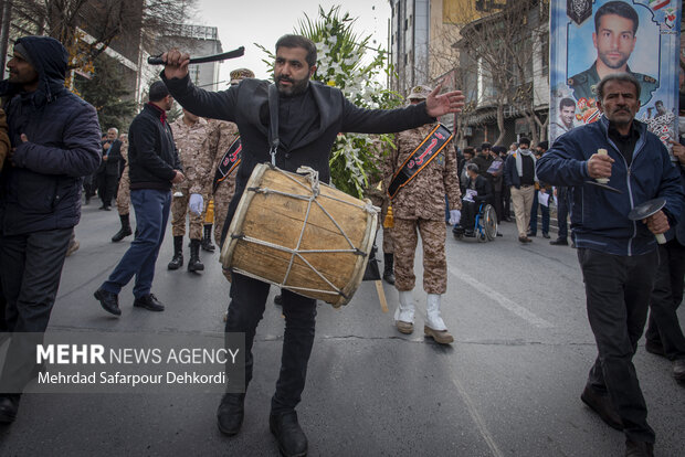 تشییع شهید خدمت شهید محمد گودرزی شهرکی