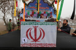 آئین استقبال از هفت شهید گمنام در کرمانشاه برگزار شد
