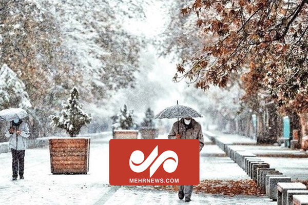 تصاویری از بارش برف زمستانی در اصفهان