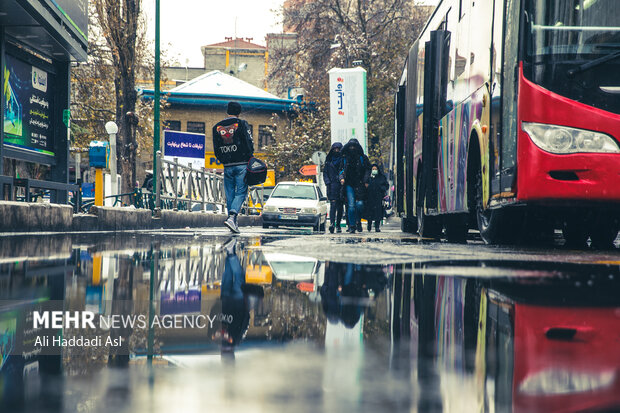 بارش اولین برف زمستانی در تهران