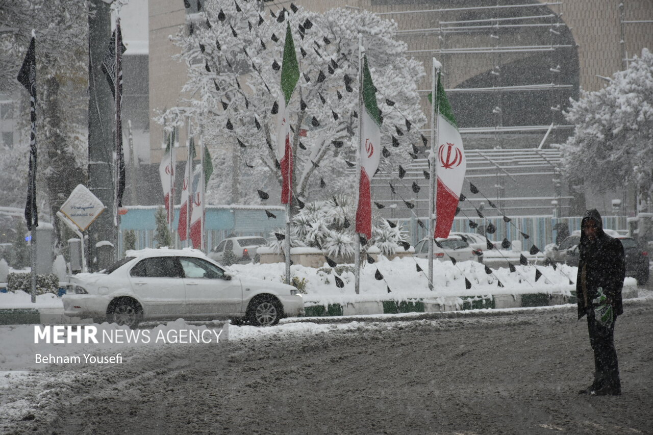 Mehr News Agency Winter snow whitens Arak