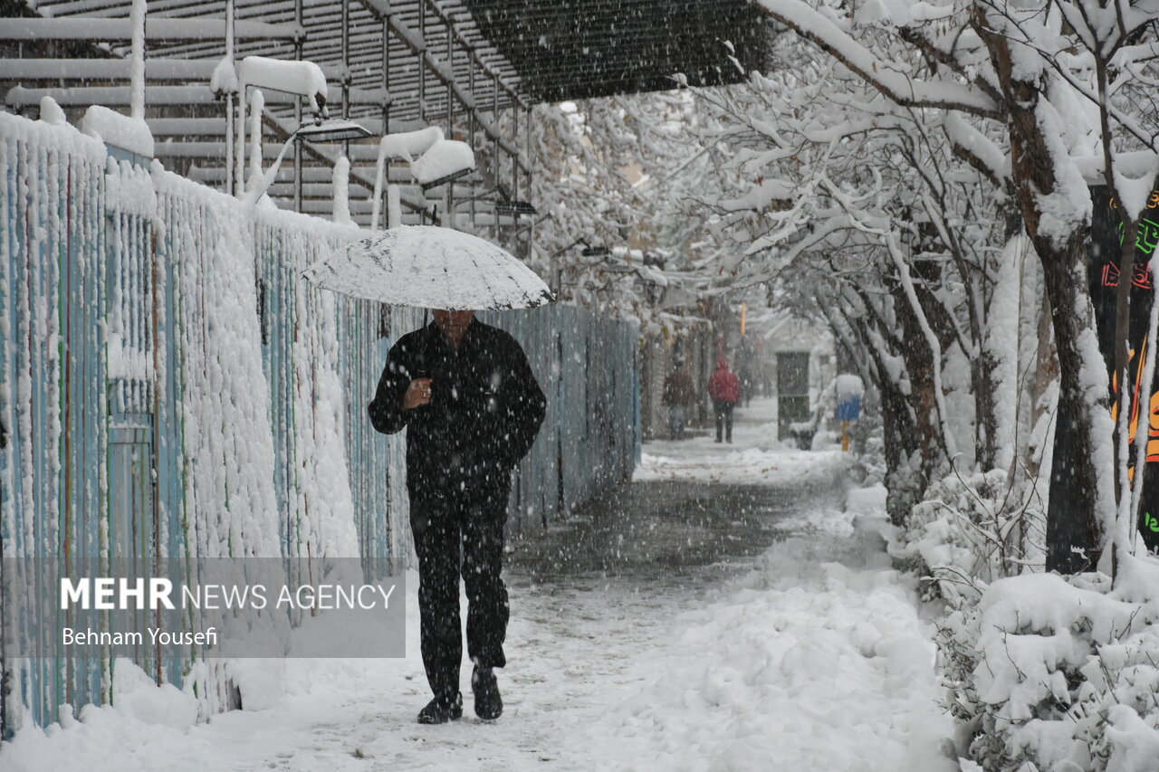 Mehr News Agency Winter snow whitens Arak