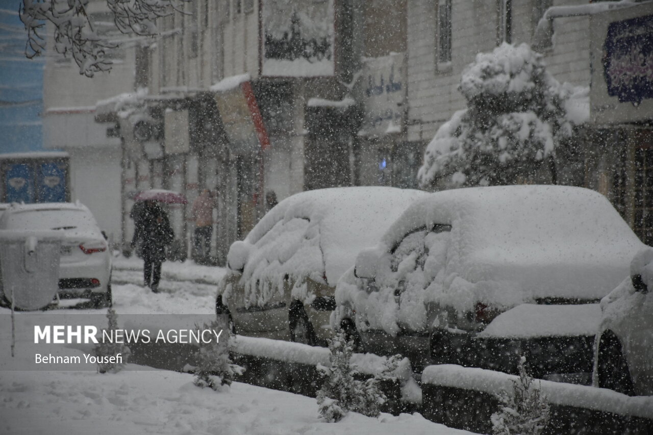 Mehr News Agency Winter snow whitens Arak