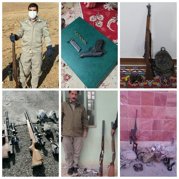 کشف سلاح از متخلفین زیستمحیطی در لرستان