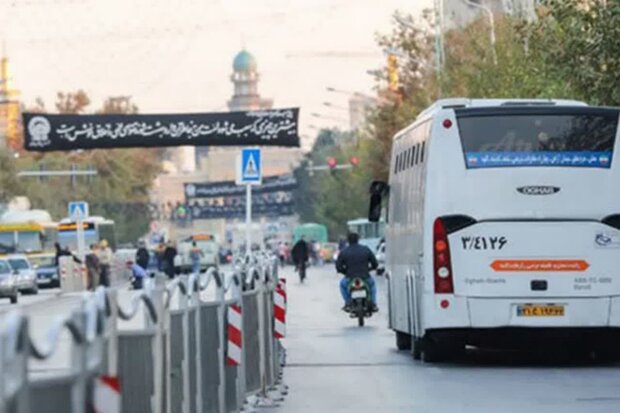 سرویس‌دهی صلواتی اتوبوسرانی مشهد در سه روز پایانی ماه صفر