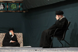رہبرمعظم انقلاب اسلامی کی موجودگی میں دوسری مجلس عزا منعقد