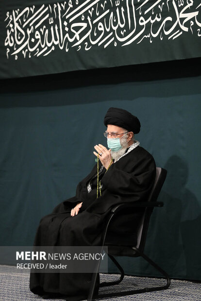 رہبرمعظم انقلاب اسلامی کی موجودگی میں دوسری مجلس عزا منعقد
