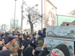 تشییع پیکرهای مطهر ۱۴ شهید گمنام در مازندران